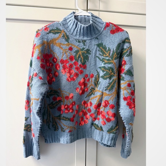 Cecilia Prado Sweaters - Cecilia Prado by Anthropologie Blossom Mock Neck Sweater Womens Medium Brazil